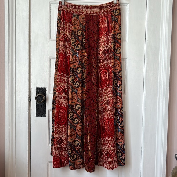 FREE PEOPLE HIGH ATLAS VELVET PANEL SKIRT - Picture 8 of 14